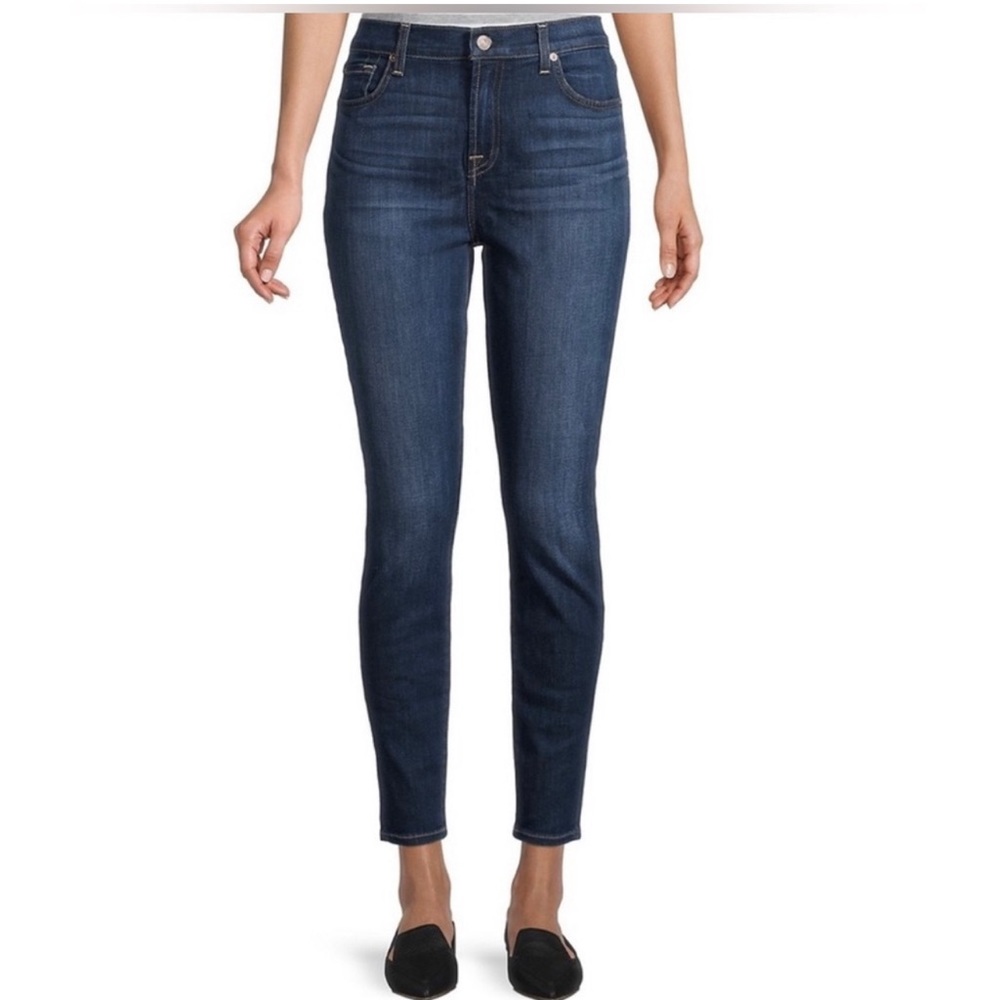 7 FOR ALL MANKIND High Waist Ankle Gwenevere Jeans size 27